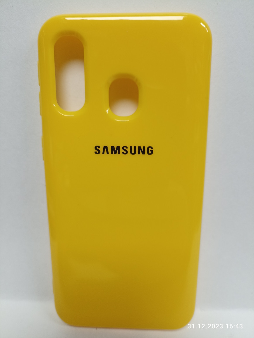Чехол Samsung A40 Geely ультратонкий силиконовый черный - фото 6 - id-p222131530