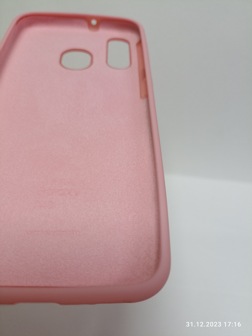 Чехол Samsung A40 soft touch розовый - фото 2 - id-p222131543