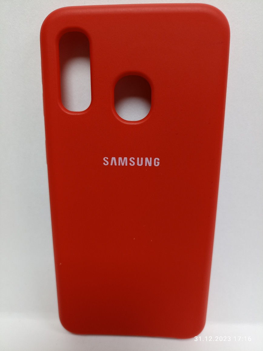 Чехол Samsung A40 soft touch розовый - фото 3 - id-p222131543
