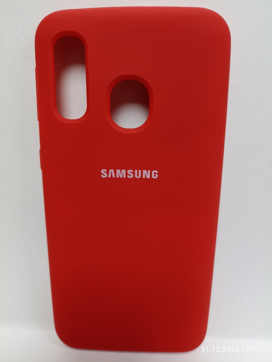 Чехол Samsung A40 soft touch розовый - фото 5 - id-p222131543