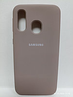 Чехол Samsung A40 soft touch бежевый