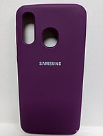 Чехол Samsung A40 soft touch фиолетовый