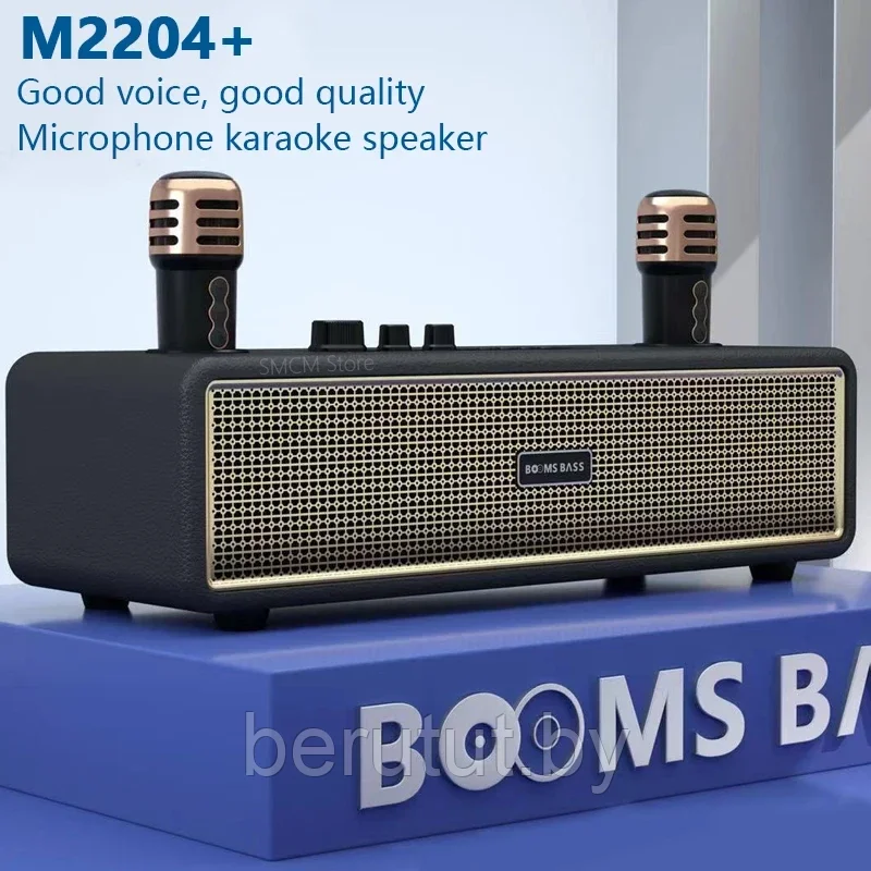 Караоке система для дома BOOMSBASS M2204+ с 2 микрофонами - фото 3 - id-p222131689