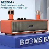 Караоке система для дома BOOMSBASS M2204+ с 2 микрофонами, фото 2
