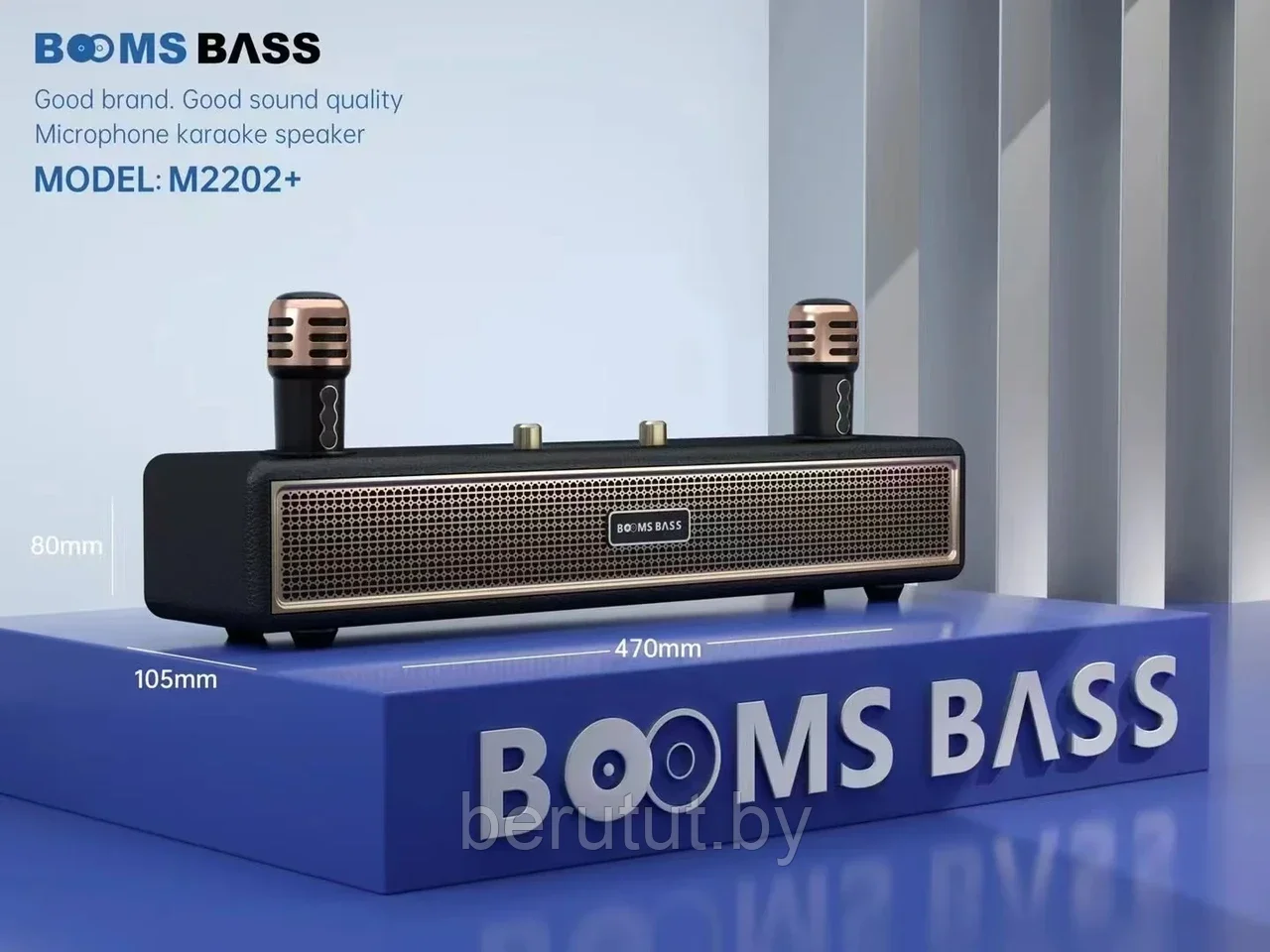 Караоке система для дома BOOMSBASS M2202+ с 2 микрофонами - фото 4 - id-p222134121