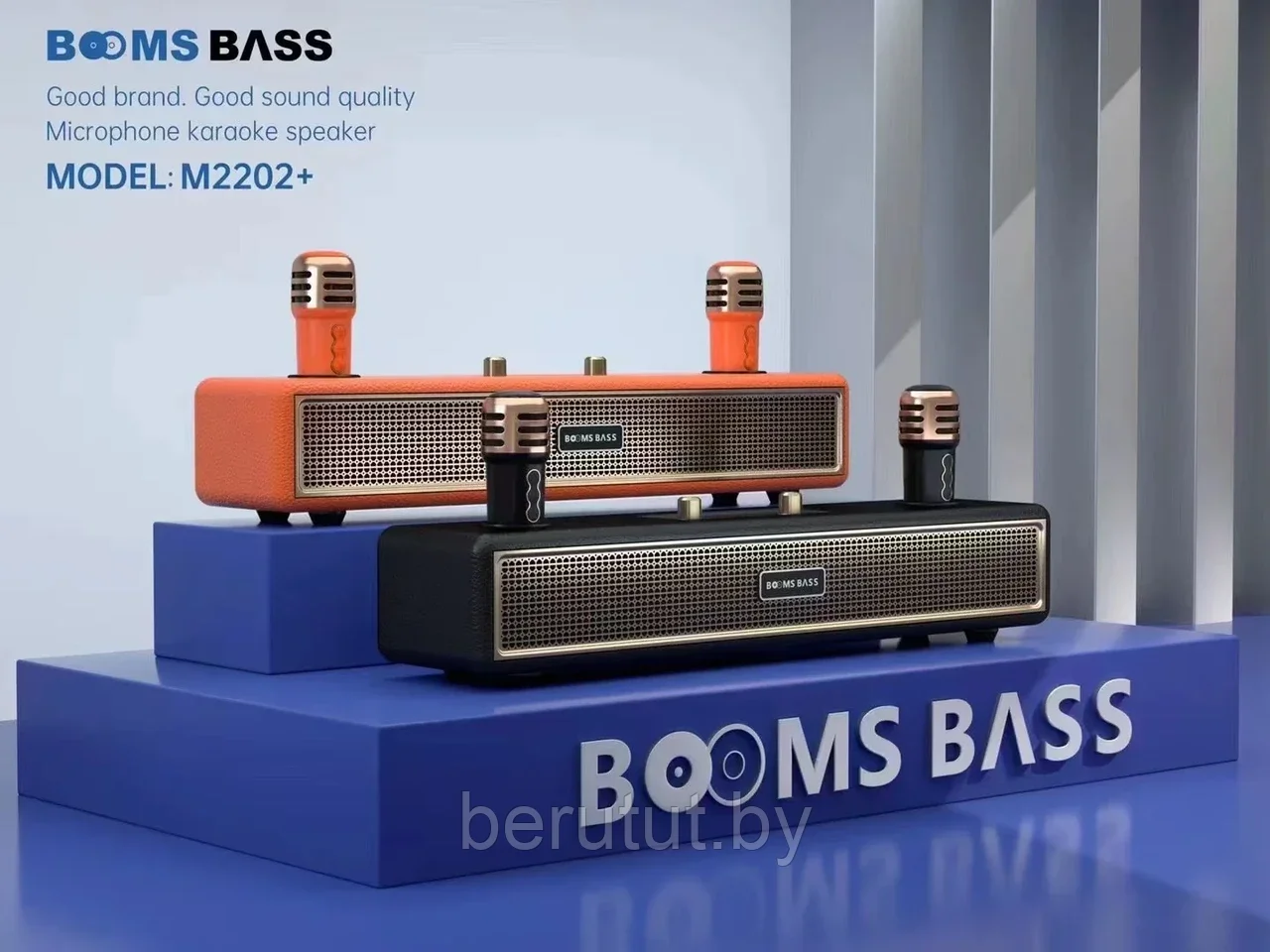 Караоке система для дома BOOMSBASS M2202+ с 2 микрофонами - фото 7 - id-p222134121