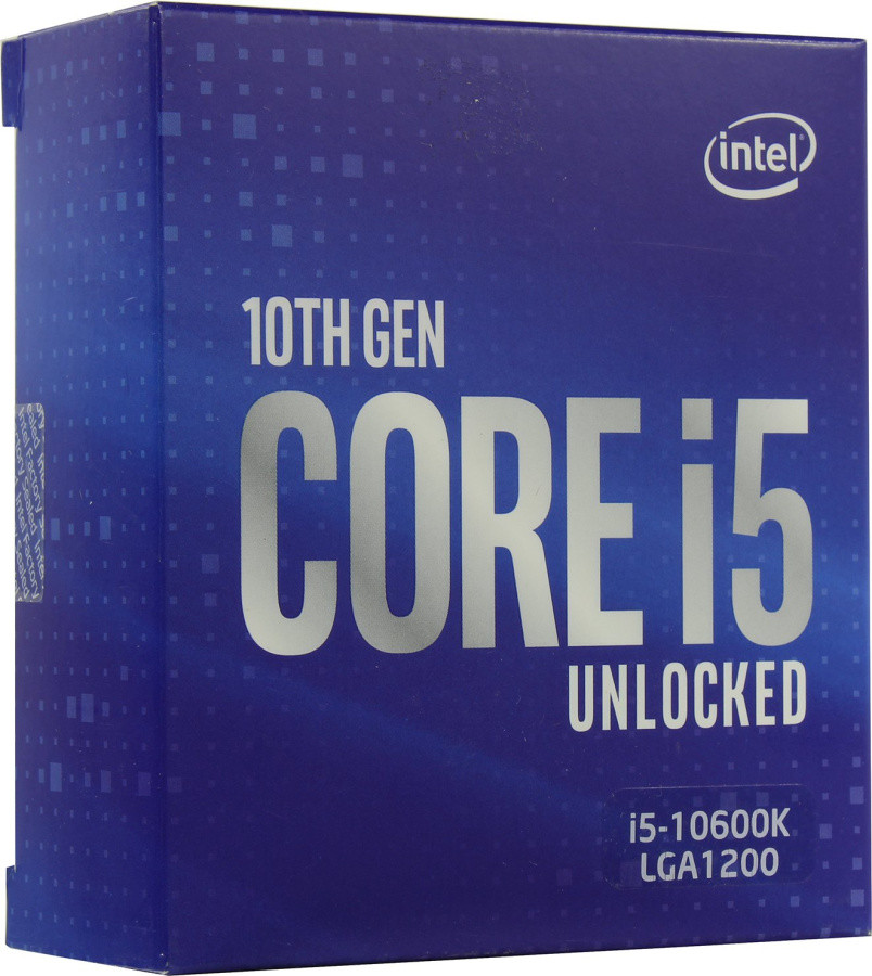 Процессор CPU Intel Core i5-10600K BOX 4.1 GHz/6core/SVGA UHDGraphics 630/1.5+12Mb/125W/8 GT/s LGA1200 - фото 1 - id-p203910020