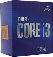 Процессор CPU Intel Core i3-10100 BOX 3.6 GHz/4core/SVGA UHD Graphics 630/6Mb/65W/8 GT/s LGA1200