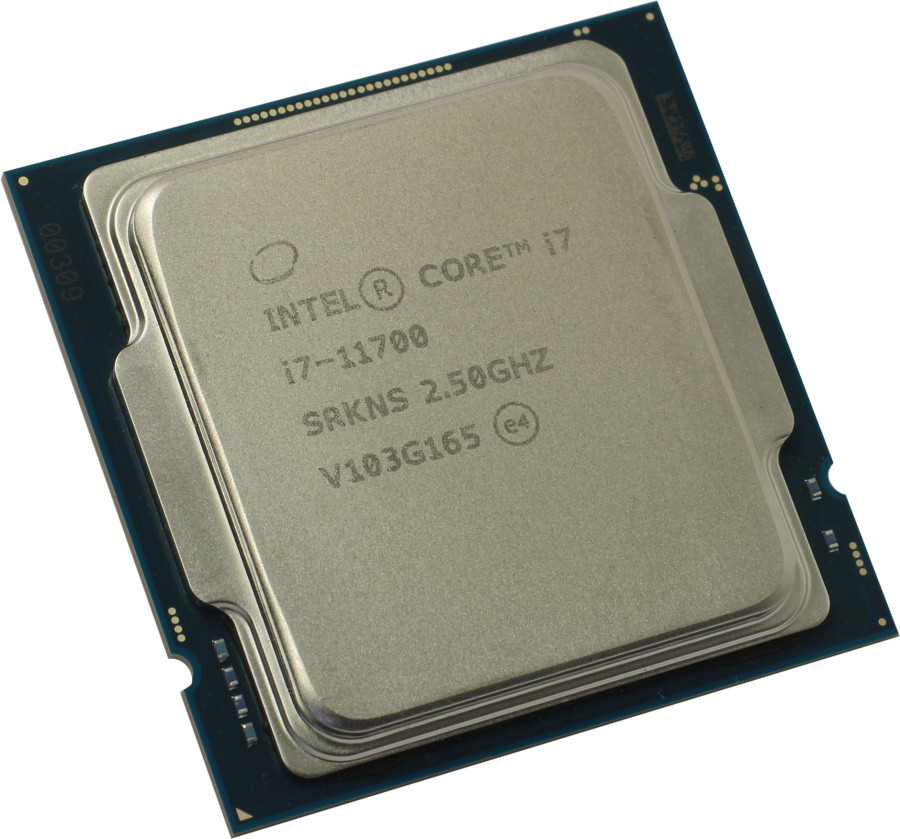 Процессор CPU Intel Core i7-11700 2.5 GHz/8core/SVGA UHD Graphics 750/4+16Mb/65W/8 GT/s LGA1200 - фото 1 - id-p212708068