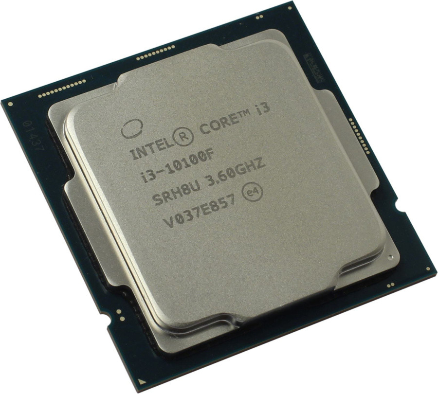 Процессор CPU Intel Core i3-10100F 3.6 GHz/4core/6Mb/65W/8 GT/s LGA1200 - фото 1 - id-p203918530