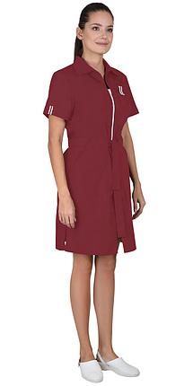 Халат СИРИУС-ВИКТОРИЯ женский бордовый, фото 2