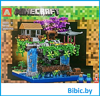 Детский конструктор Minecraft Майнкрафт 44110 Домик на скале серия my world блочный аналог лего lego 3500 дет