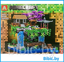 Детский конструктор Minecraft  Майнкрафт 44110 Домик на скале серия my world блочный аналог лего lego 3500 дет