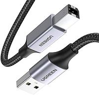 Кабель Ugreen US369 80803 USB Typa-A - USB Type-B (2 м, черный)