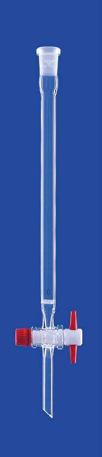 Хроматографические колонки со шлифом, с фриттой и ПТФЭ краном LENZ - фото 1 - id-p217675084
