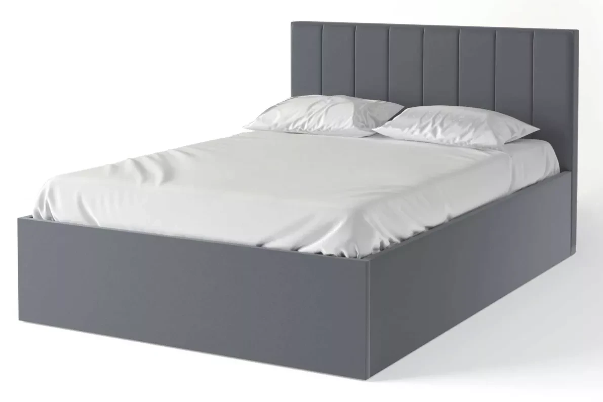 Кровать Аврора 1.4 ПМ - Серый (Столлайн) - фото 1 - id-p222151508
