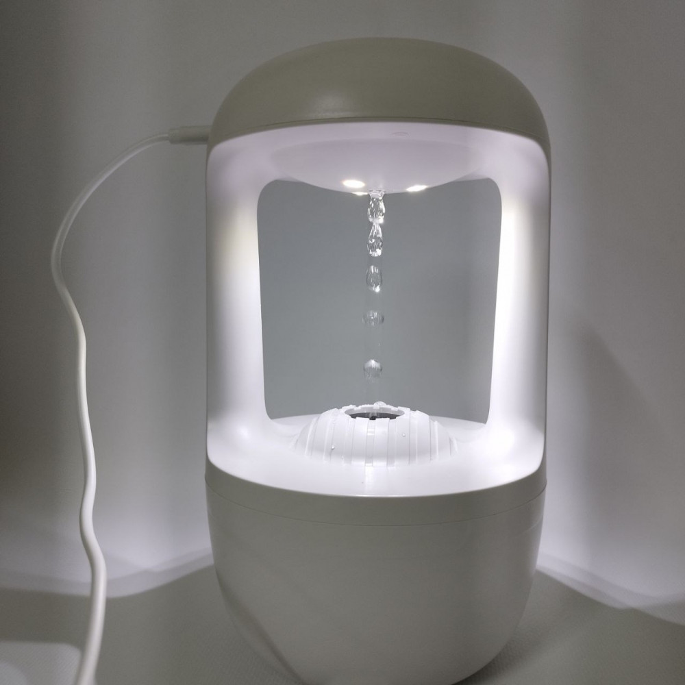 Аромадиффузор - ночник с антигравитационным эффектом Anti-gravity Water Drop Humidifier HJF-01 500 ml - фото 2 - id-p222151831