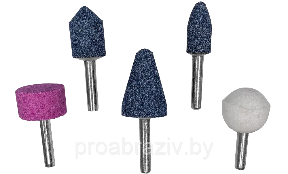 Камни шлифовальные набор 5 шт Vertextools