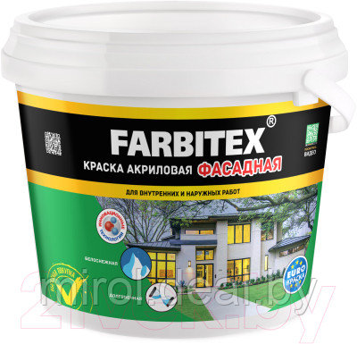 Краска Farbitex Фасадная - фото 1 - id-p222158456