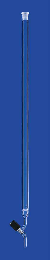 Хроматографические колонки со шлифом, с фриттой и игольчатым краном LENZ