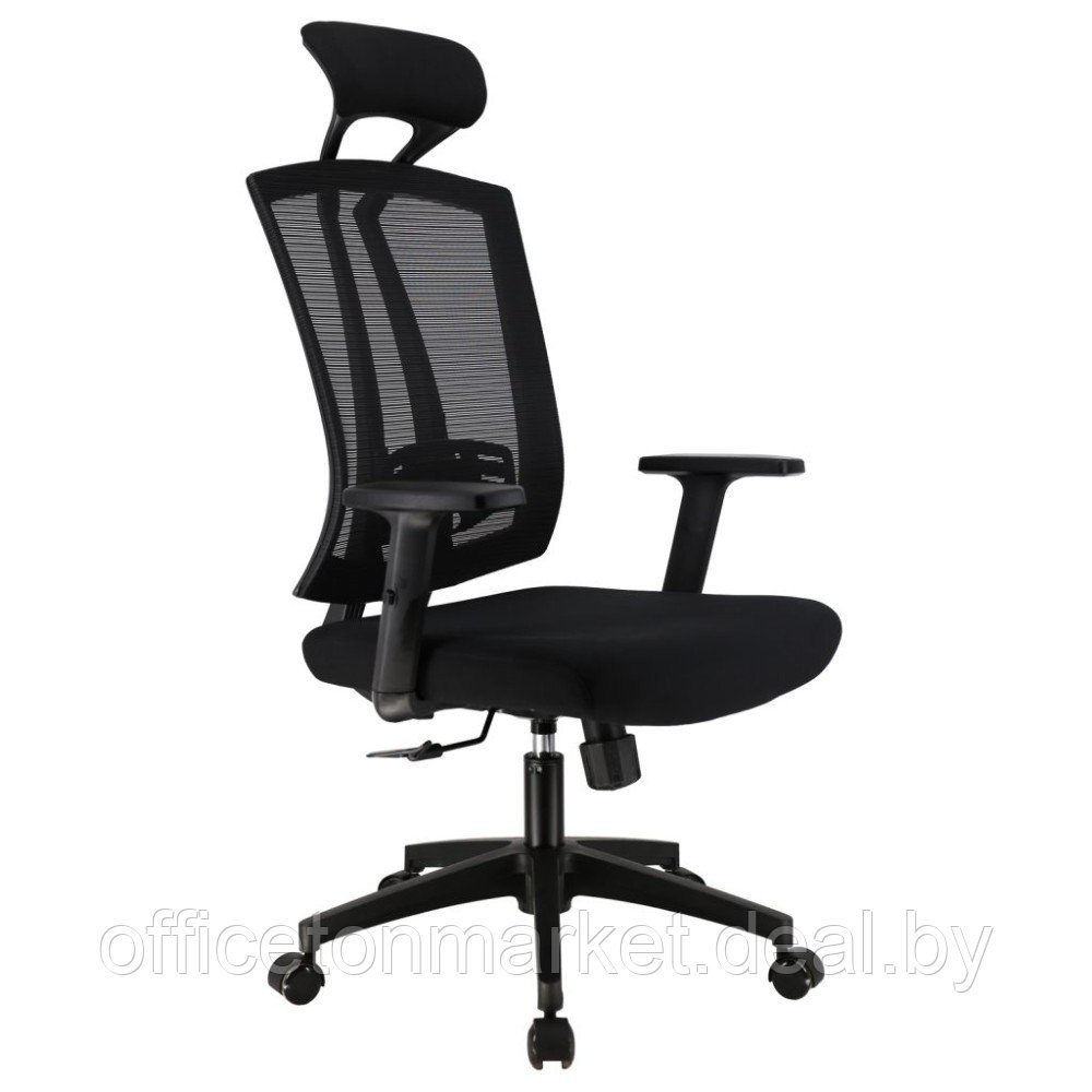 Кресло для руководителя EVERPROF "Grant", сетчатая ткань, пластик, черный - фото 1 - id-p222166257
