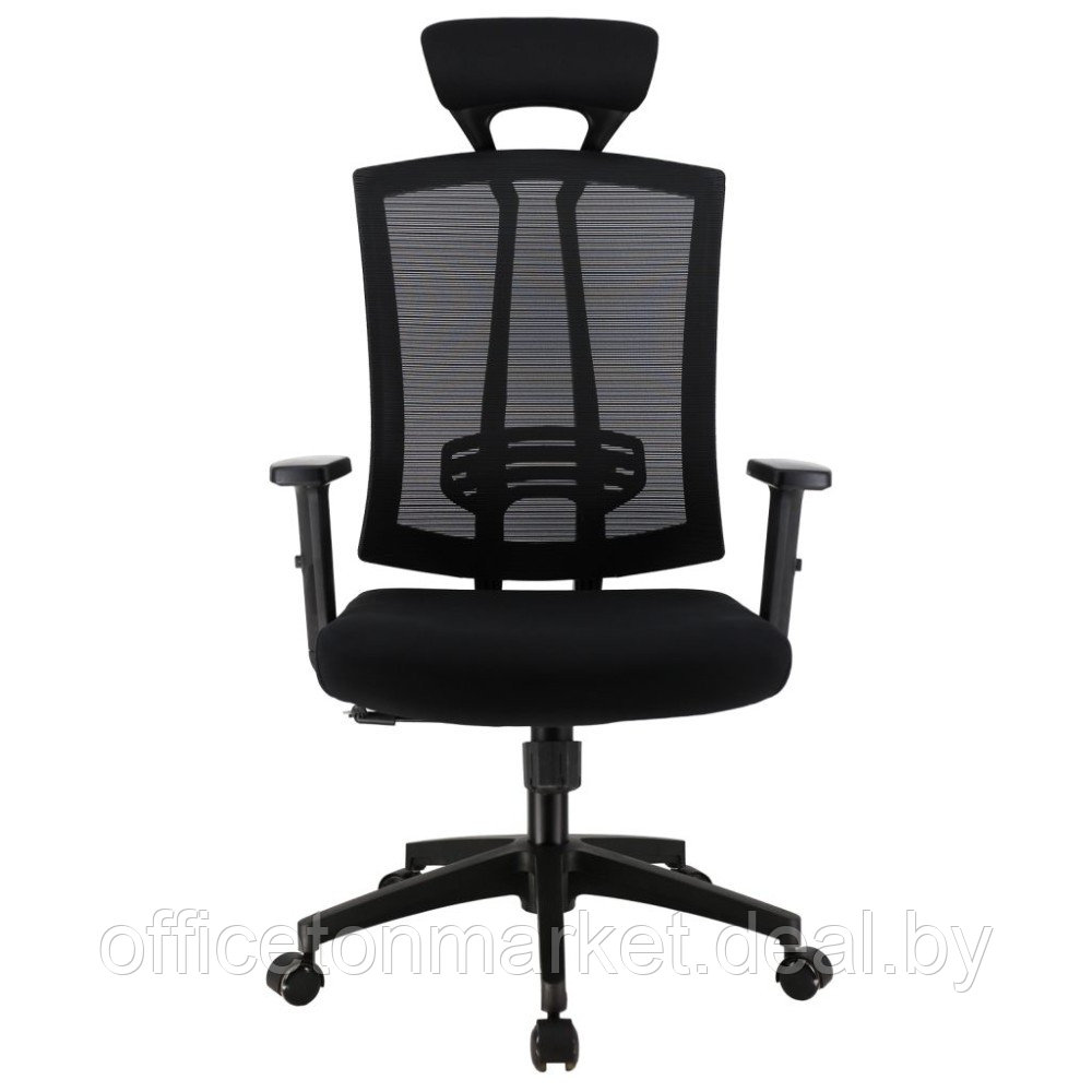 Кресло для руководителя EVERPROF "Grant", сетчатая ткань, пластик, черный - фото 2 - id-p222166257