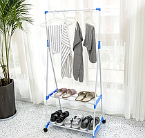 Напольная вешалка-сушилка на колесках Clothes Rack