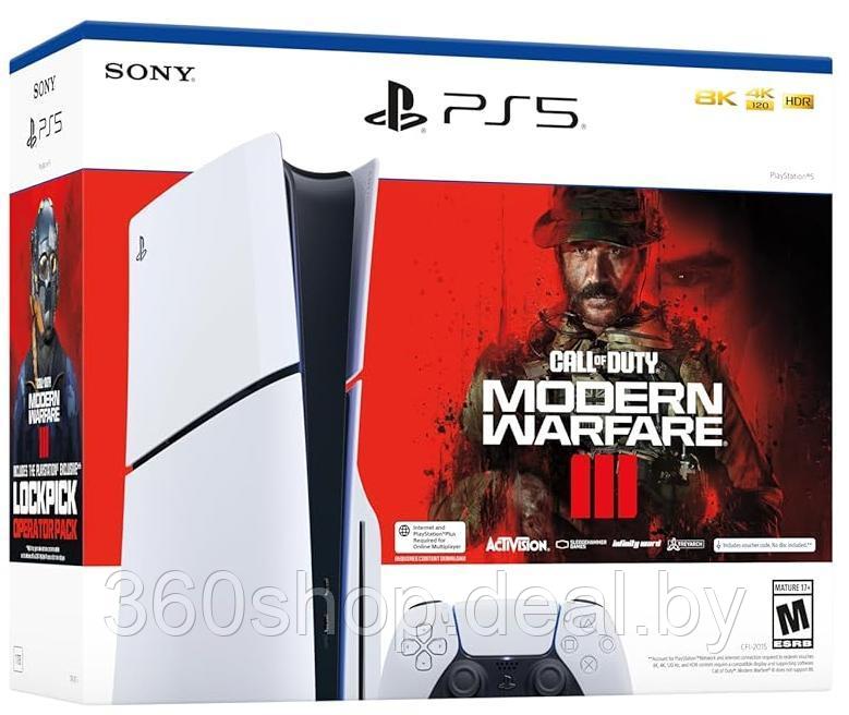 Игровая приставка Sony PlayStation 5 (PS5) Slim + Call of Duty: Modern Warfare III - фото 1 - id-p221973336