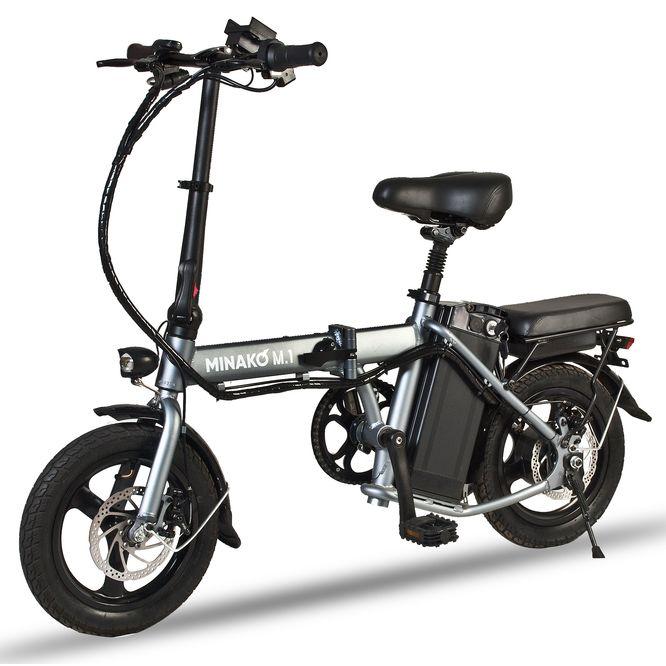 Электровелосипед Minako M1 Серый - фото 1 - id-p222167431