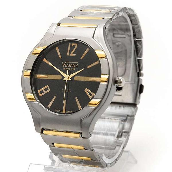 Мужские часы 7707G биколор, черный и белый циферблаты - фото 2 - id-p222170703