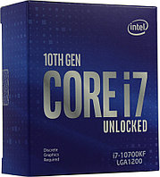 Процессор CPU Intel Core i7-10700KF BOX (без кулера) 3.8 GHz/8core/2+16Mb/125W/8 GT/s LGA1200