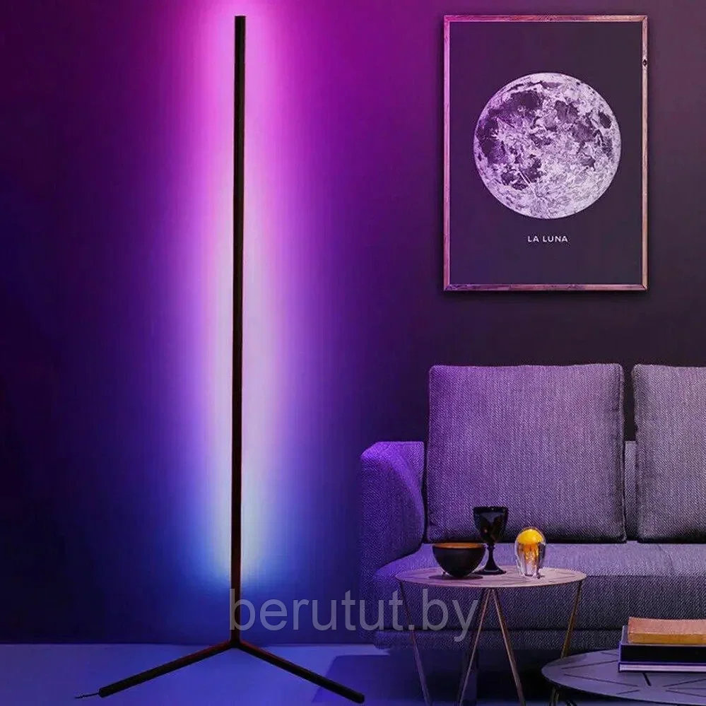 Напольный светильник ночник RGB с пультом ДУ лампа напольная светодиодная 125 см - фото 1 - id-p222178474