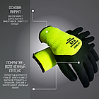 Перчатки защитные акриловые BVB с вспененным латексным покрытием (р-р 10.5), фото 3