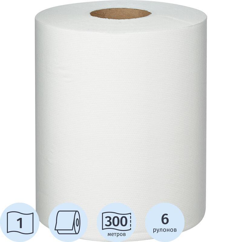 Полотенца бумажные Veiro Professional Basic в рулонах с центральной вытяжкой, 300м, 1 слой - фото 1 - id-p3232908