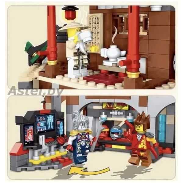 Конструктор Ninja Ниндзя Храм додзё ниндзя, 82208 Ninjago, 1453 деталей - фото 4 - id-p222200442