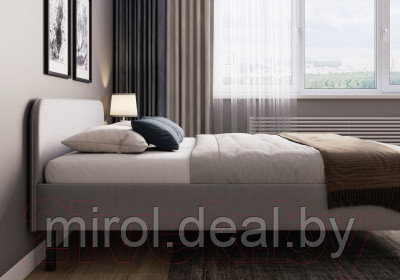 Двуспальная кровать Сонум Hanna с металлическим основанием 160x200 - фото 7 - id-p222200746