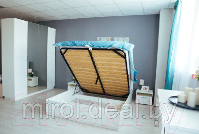Полуторная кровать Rinner Тиффани М40 с ПМ и каретной стяжкой 120x200 - фото 3 - id-p222201310