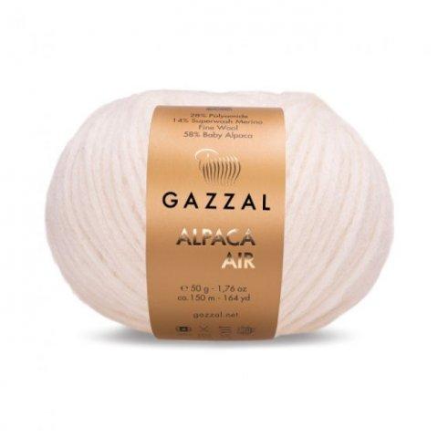 Пряжа Gazzal Alpaca Air (Газзал Альпака Эир) цвет молоко