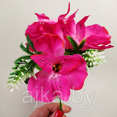 Вставка цветочная Альстромерия, ярко-розовый