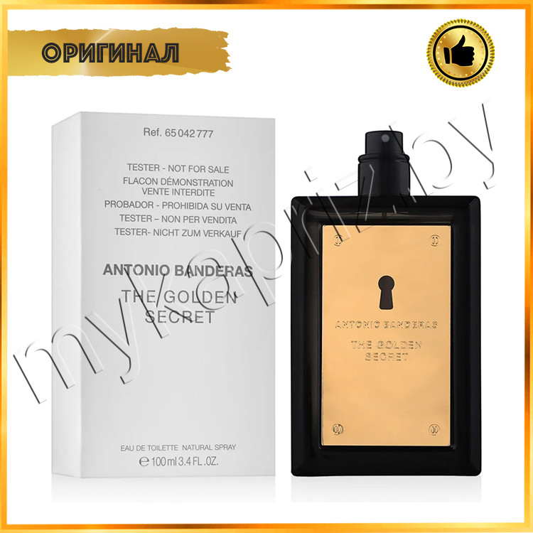 ОРИГИНАЛ! Для мужчин Antonio Banderas The Golden Secret 100 ml tester - фото 1 - id-p166152626