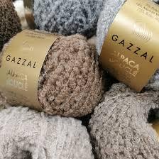 Пряжа Gazzal Alpaca Boucle (Газзал Альпака Букле) цвет 129 темно-серый - фото 2 - id-p222205656