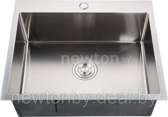 Кухонная мойка GranFest Metal нержавеющая сталь AISI 304 GF-6045 (с сифоном) - фото 1 - id-p222205683