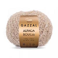 Пряжа Gazzal Alpaca Boucle (Газзал Альпака Букле) цвет 121 светлый беж