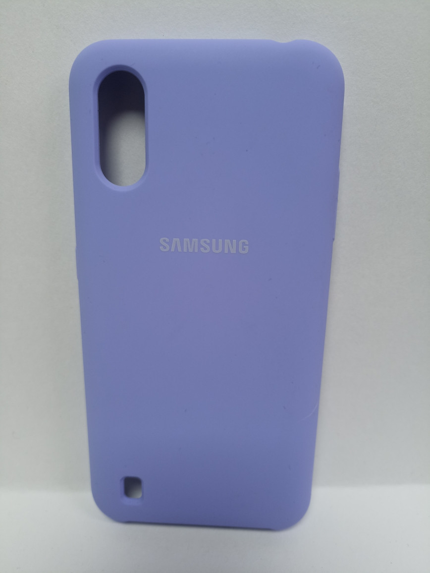 Чехол Samsung A01 Soft Touch сиреневый - фото 1 - id-p222205925