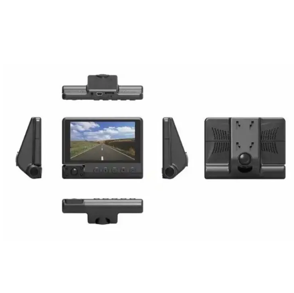 Видеорегистратор с тремя видеокамерами Video Car DVR WDR Full HD 1080P, 4 LCD экран - фото 4 - id-p222211039