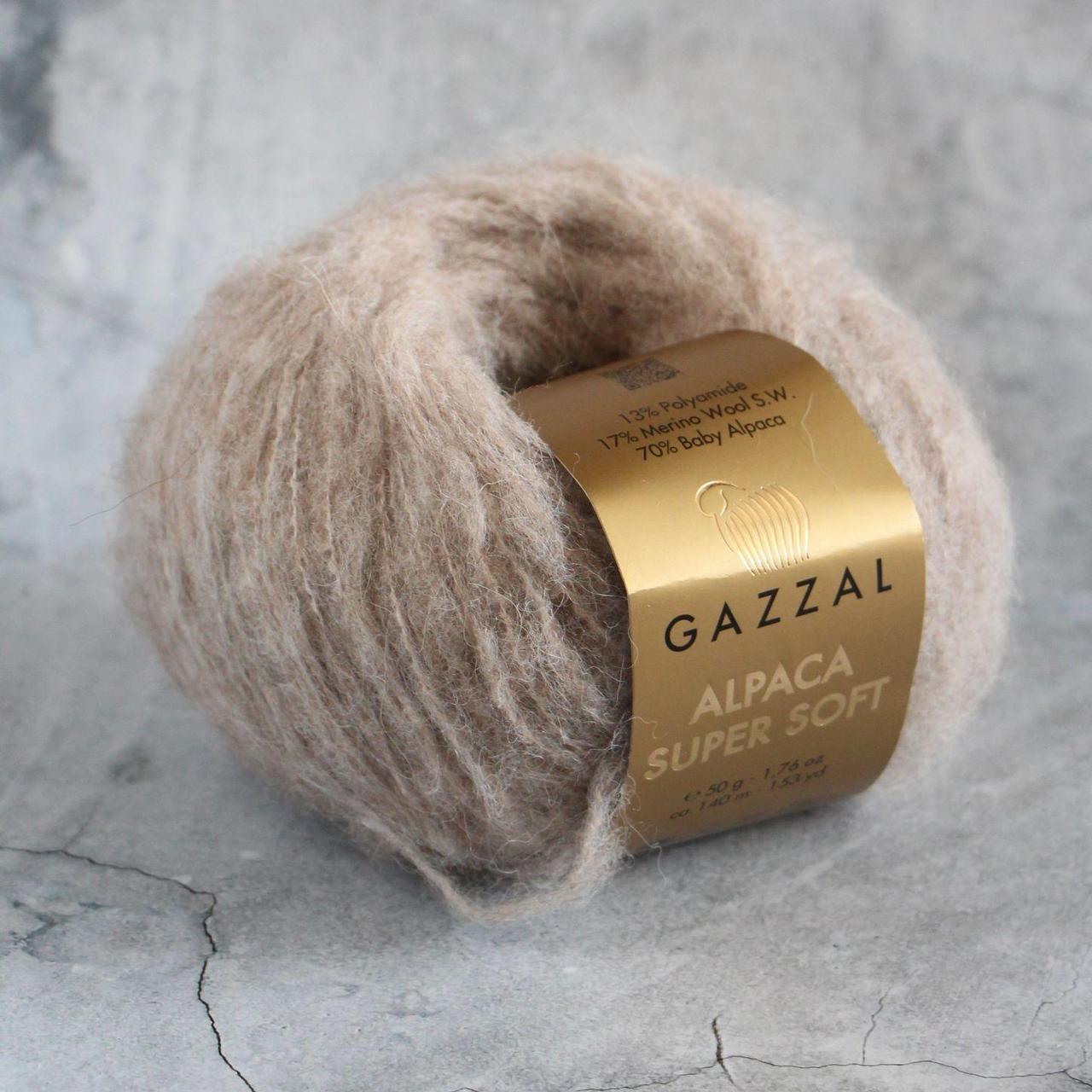 Пряжа Gazzal Alpaca Super Soft (Газзал Альпака Супер Софт) цвет 106 беж - фото 1 - id-p222211313