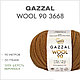 Пряжа Gazzal Wool 90 (Газзал Вул 90) цвет 3668 корица, фото 2