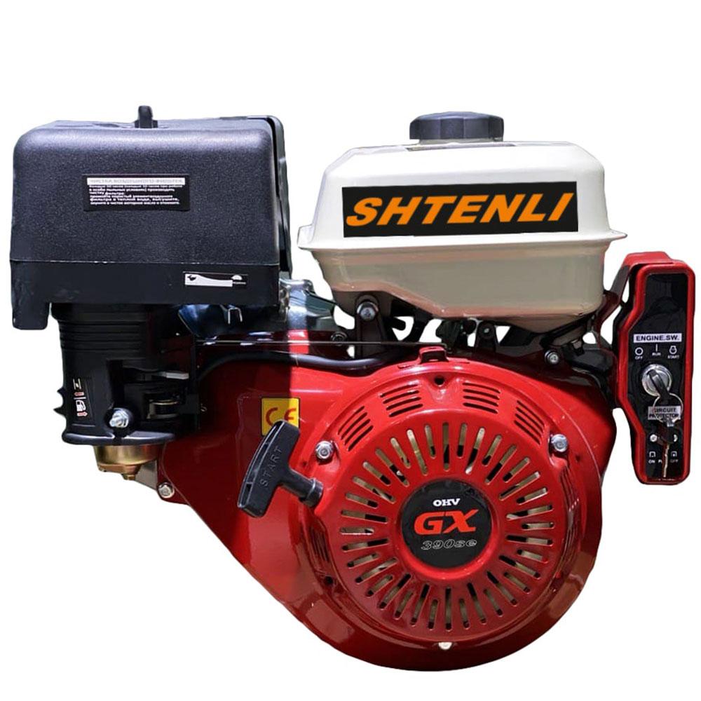 Двигатель GX390se (Аналог HONDA) 13 л.с. вал 25 мм под шлиц с электростартом (188FE)
