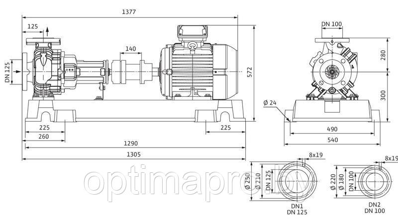 Циркуляционный насос WILO ATMOS GIGA-N 40/200-1,5/4 - фото 2 - id-p222211709