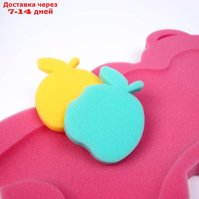 Подкладка для купания макси "Мишка", цвет красный/розовый - фото 3 - id-p222167726